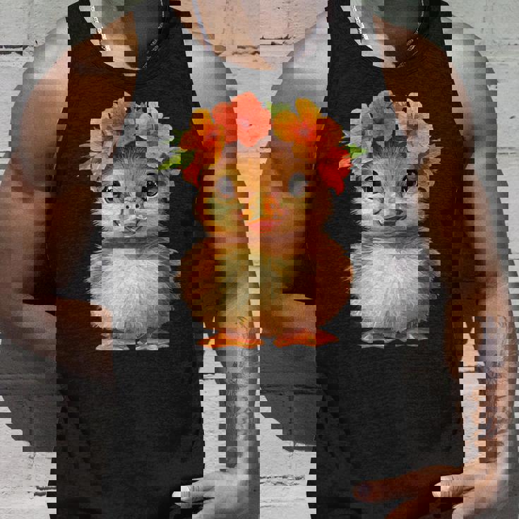 かわいいアヒルの子と花冠 タンクトップ 彼への贈り物