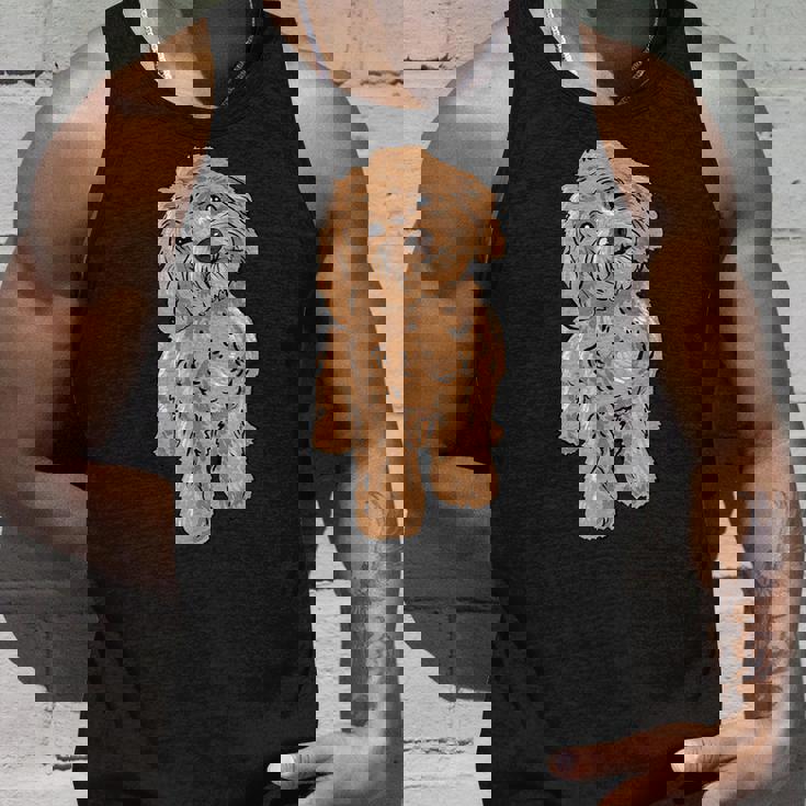 かわいいコッカプー 犬 イラスト コッカプー オーナー ラブ タンクトップ 彼への贈り物