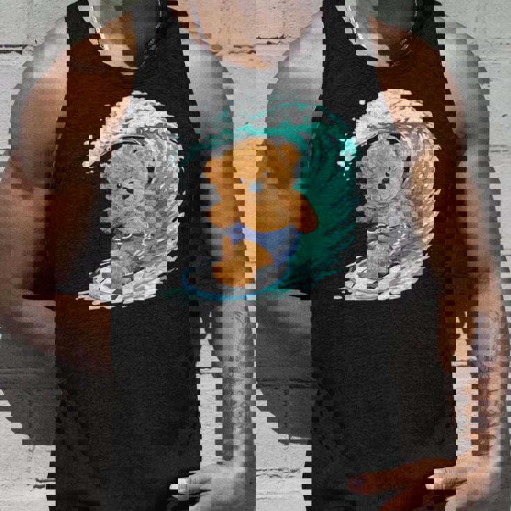 かわいいサーファーのテディベア。 タンクトップ 彼への贈り物