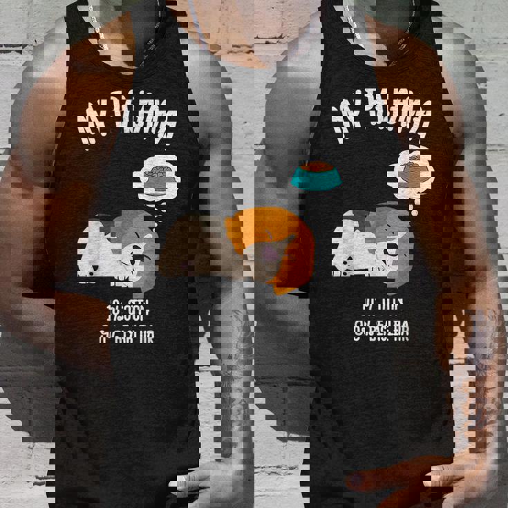 かわいいスリーピングビーグル ペット愛好家のための面白い犬のデザイン タンクトップ 彼への贈り物