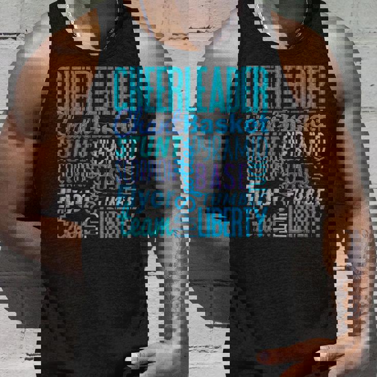 かわいいチアリーダーギフト ブルーチアムーブ チアリーディングコーチ タンクトップ 彼への贈り物