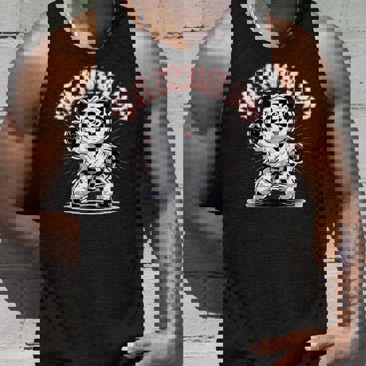 かわいいパンダのテコンドー 面白い韓国mma Tkd タンクトップ 彼への贈り物