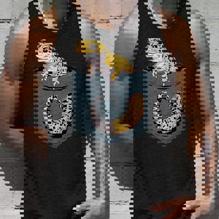 かわいいヒョウゲッコ トカゲ爬虫類 ヒョウ ヤモリのお父さん用 タンクトップ 彼への贈り物