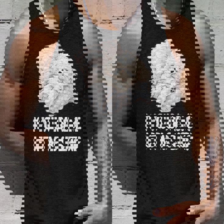 かわいいビションフリーゼ If You Love Me Let Meleep パジャマ タンクトップ 彼への贈り物