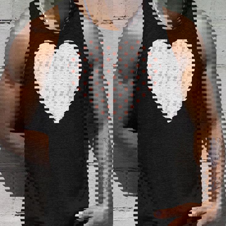 かわいいピーチピンクの水玉模様ミニマリストグラフィック。 タンクトップ 彼への贈り物