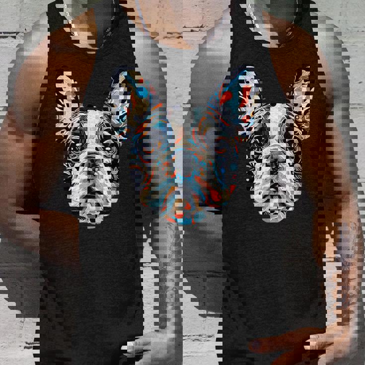 かわいいフレンチブルドッグ 子犬 犬 ラブ タンクトップ 彼への贈り物