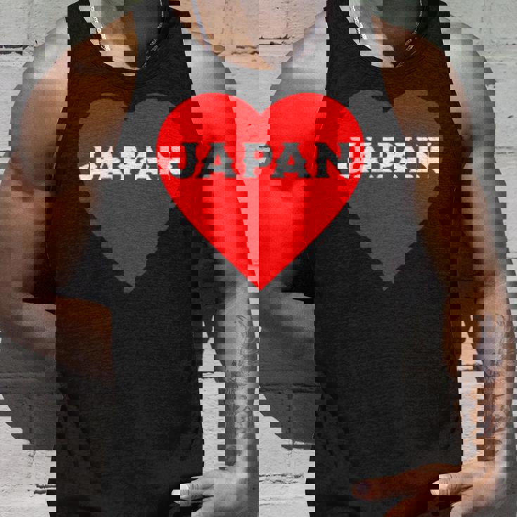 かわいい日本の国旗 ハートjapan 日本応援 ワンポイント タンクトップ 彼への贈り物