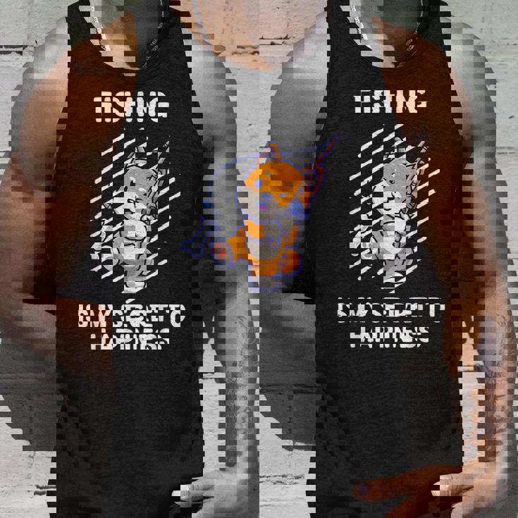 かわいい柴犬 釣りは幸せの秘密 柴犬 タンクトップ 彼への贈り物