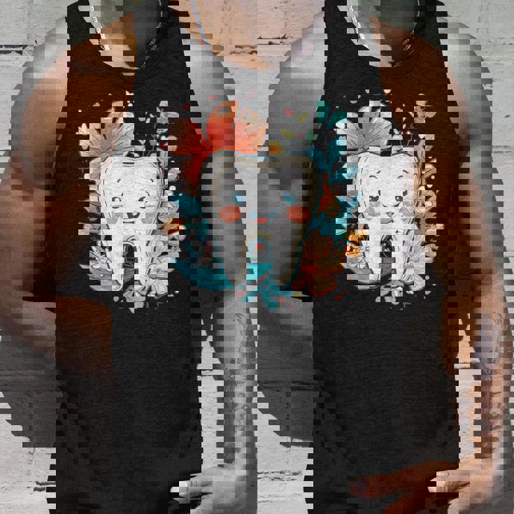 かわいい歯と花iキッズ歯 タンクトップ 彼への贈り物