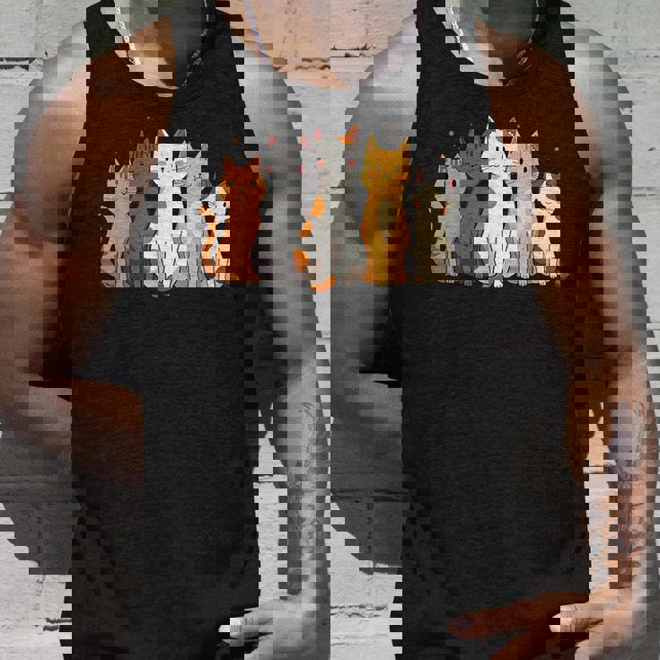 かわいい漫画の猫のイラスト タンクトップ 彼への贈り物