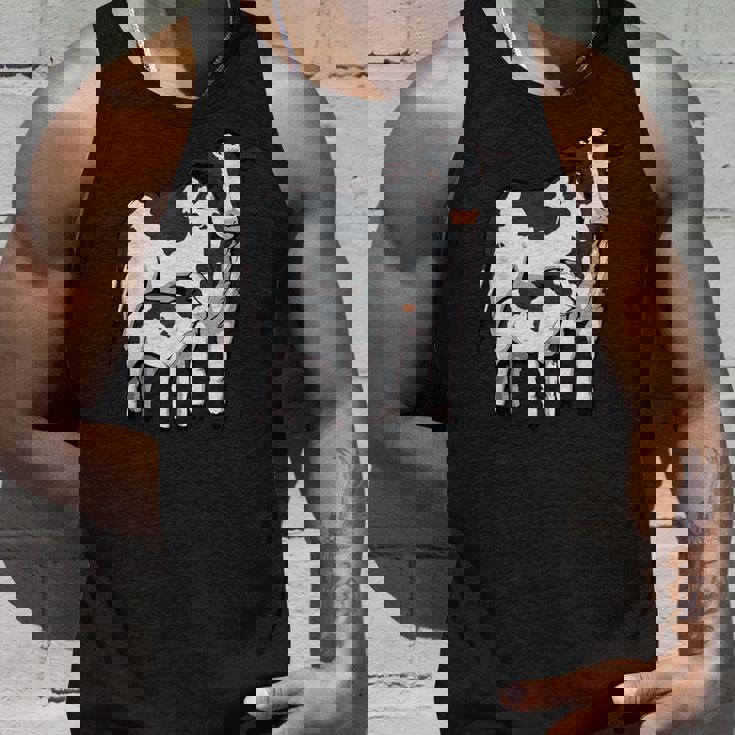 かわいい牛の絵 牛のアート 子牛 牛 母牛 タンクトップ 彼への贈り物