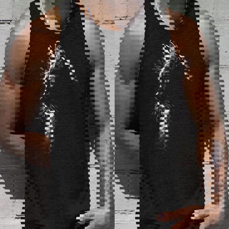 かわいい猫のシルエット 猫の肉球 猫好き 愛猫家 ペット 猫飼い おもしろ 可愛い ネコ ねこ 猫 タンクトップ 彼への贈り物