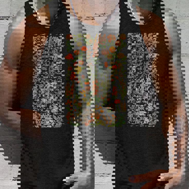 かわいい花 ビンテージ ボタニカル 花のイラスト タンクトップ 彼への贈り物