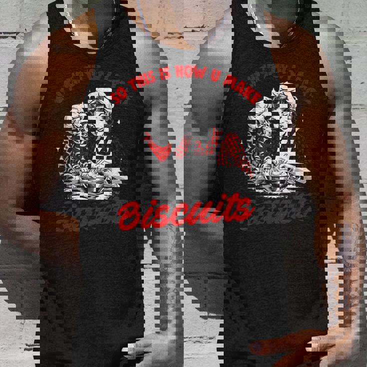 これがビスケット・キャット・ベーキング・ミーム・ニーディングの作り方です タンクトップ 彼への贈り物