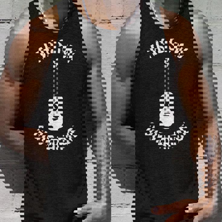 これは私のギターフェイスです ミュージシャン ギタリスト アコースティックギター タンクトップ 彼への贈り物