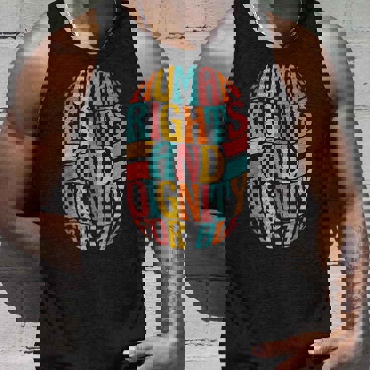 すべての人に人権と尊厳を タンクトップ 彼への贈り物