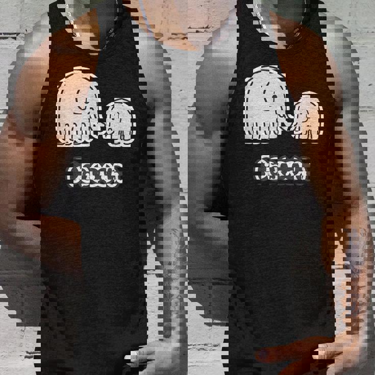 ぞうさん 親子【Paoon】象 赤ちゃん 家族 ファミリー【どうぶつフレンズ】かわいい 動物 キャラクター イラスト タンクトップ 彼への贈り物