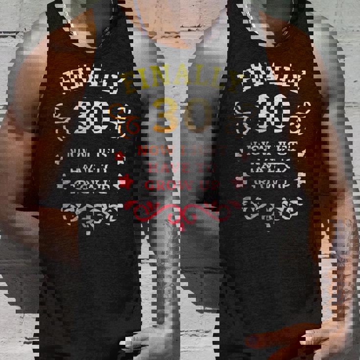 ついに30歳になった今は大人になるしかない ヴィンテージ 30歳の誕生日 タンクトップ 彼への贈り物