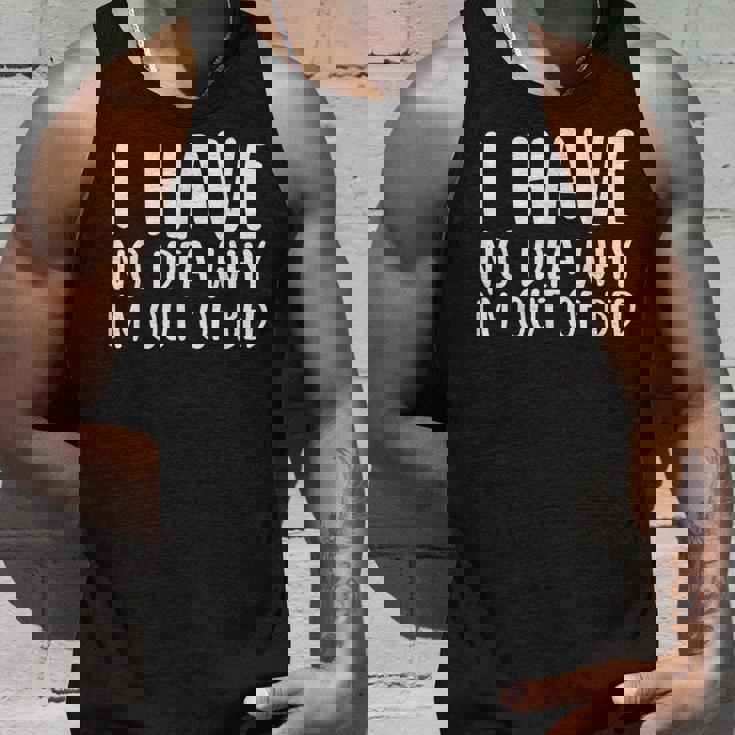 なぜベッドから出ているのか分からない タンクトップ 彼への贈り物