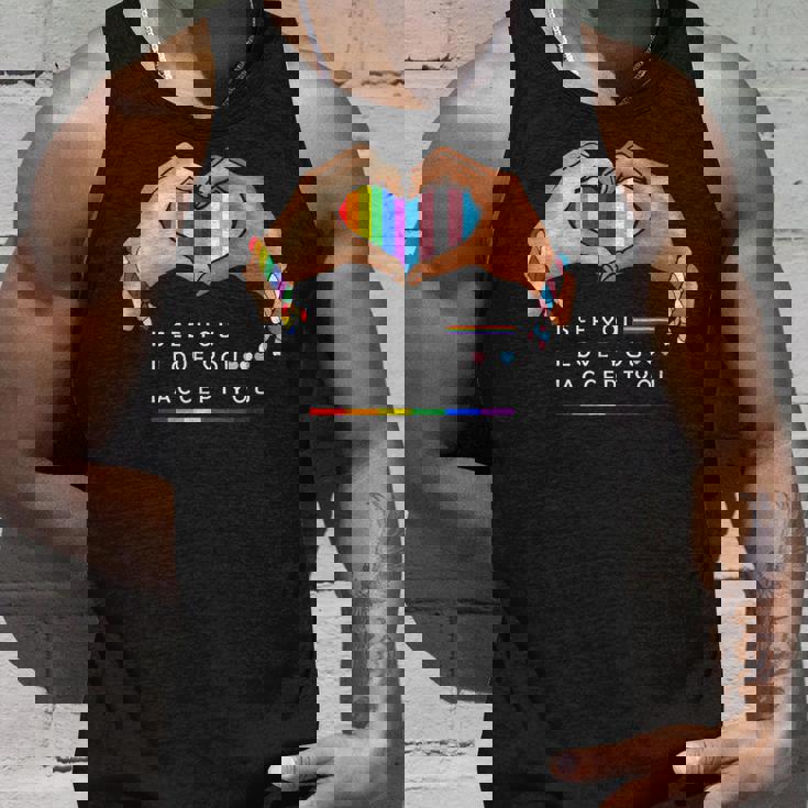 なるほど、愛してる、受け入れるよ、Lgbtqの味方プライド タンクトップ 彼への贈り物