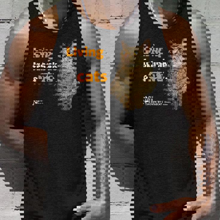 ねこのために生きてる 猫 かわいい キジトラ猫 Cat タンクトップ 彼への贈り物