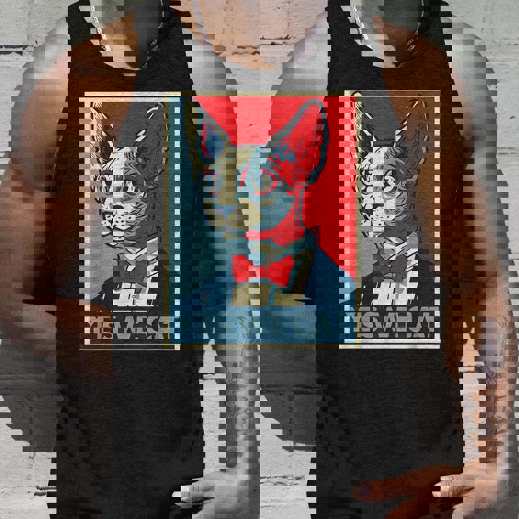 はい、私たちは面白い猫を社長として猫好きの猫好きの猫ルール面白い タンクトップ 彼への贈り物