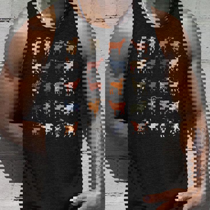 ふれあい動物園 たくさんのヤギ タンクトップ 彼への贈り物