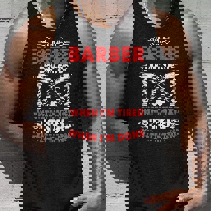 やったら床屋止まるよ美容師理髪師プレゼント タンクトップ 彼への贈り物