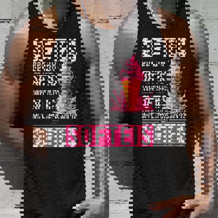 アイスクリームセラーコスチュームソフトアイスクリームはアイスクリームを言わないで話す タンクトップ 彼への贈り物