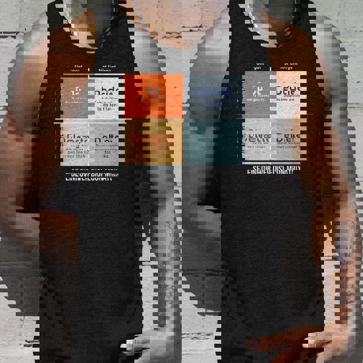 アイゼンハワー意思決定マトリックスのイラスト タンクトップ 彼への贈り物