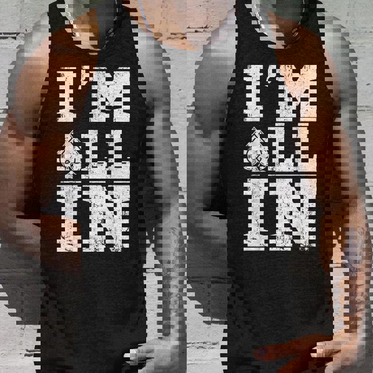 アイムオールイン ポーカーシャツ ポーカープレイヤー カード ギャンブラー タンクトップ 彼への贈り物