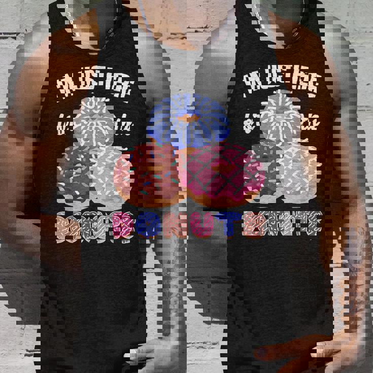 アイム・ジャスト・ヒア・フォー・ザ・ドーナツ・ファニー・ドーナツ・ラヴァー・ドーナツ タンクトップ 彼への贈り物