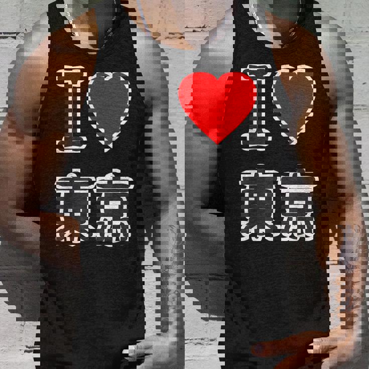 アイラブ・東京（I Love ハート）ビッグ 大きな文字【47都道府県・市区町村】ジモtティ 地元愛 旅行 お土産 面白 タンクトップ 彼への贈り物