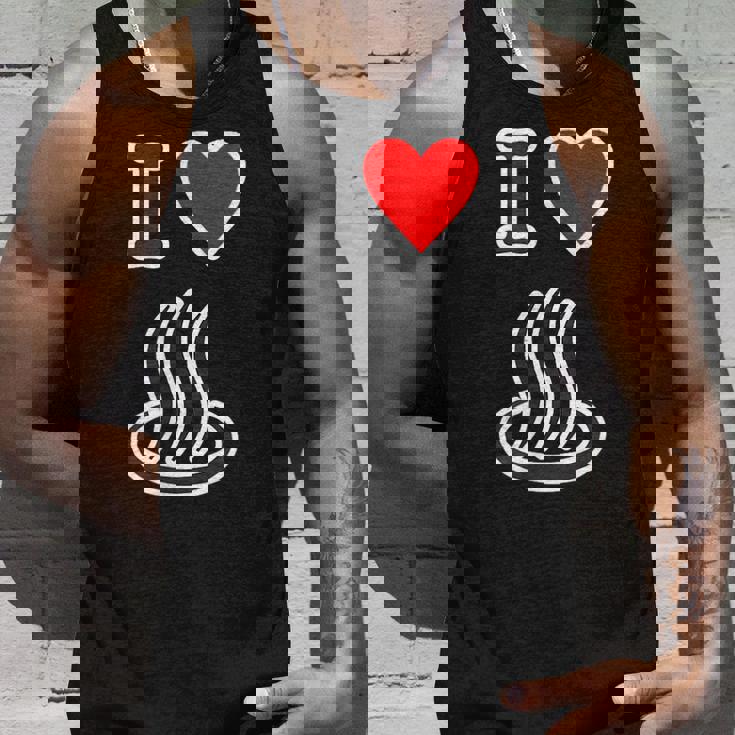 アイラブ・温泉 温泉マーク お風呂 銭湯 記号 お土産 旅行 ハート スタッフ メッセージ・面白 タンクトップ 彼への贈り物