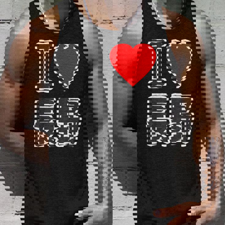 アイラブ・長野（I Love ハート）Big 大きな文字 ハート【47都道府県】ジモtティ 旅行お土産 面白 タンクトップ 彼への贈り物