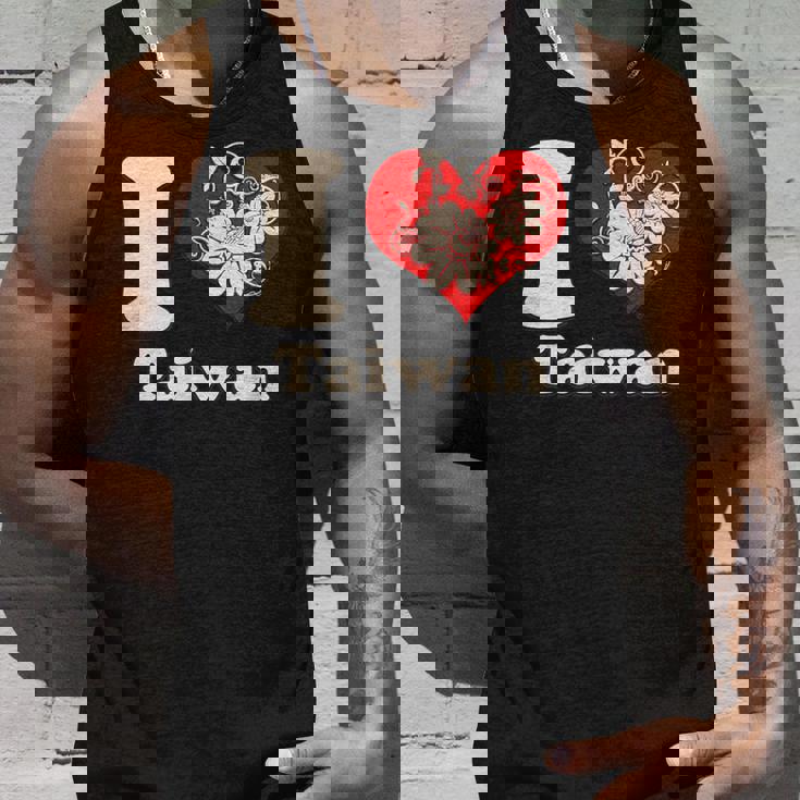 アイラブ台湾フローラル タンクトップ 彼への贈り物