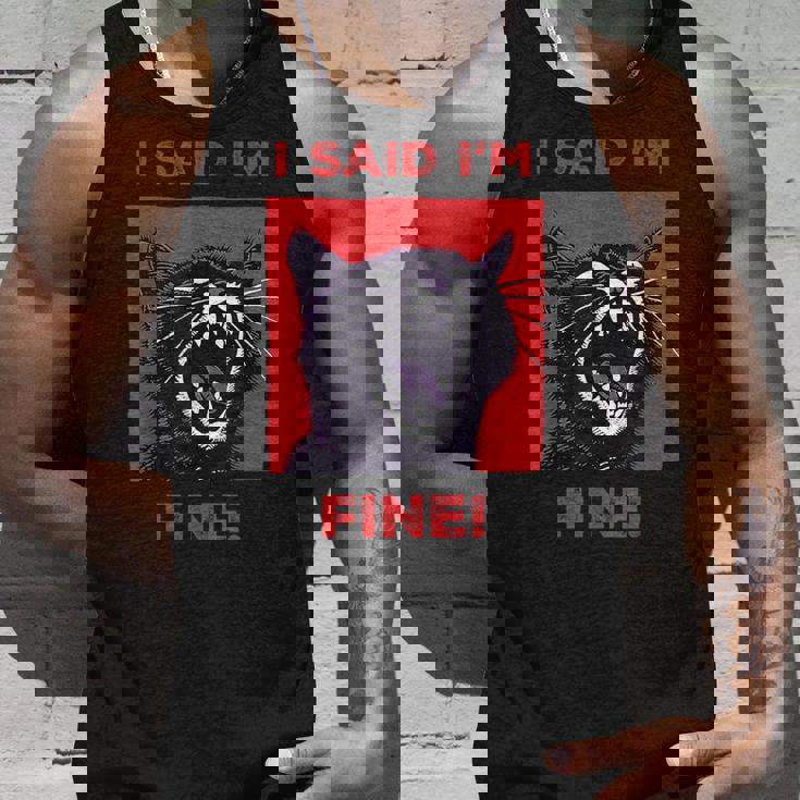 アイ・サイド・アイ・アイム・ファニー・キャット タンクトップ 彼への贈り物