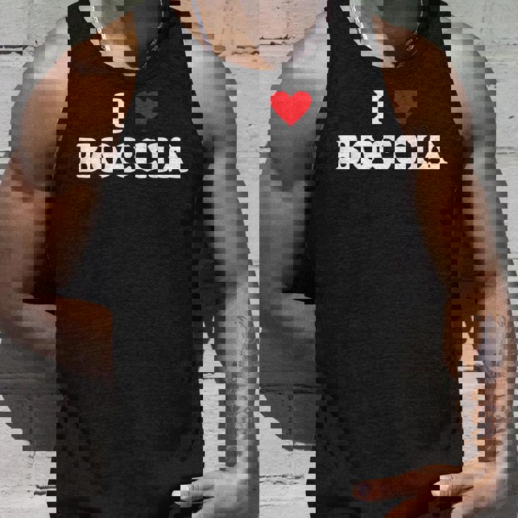 アイ・ハート・ボッチャ・プレイヤー-アイ・ラブ・ボッチャ タンクトップ 彼への贈り物