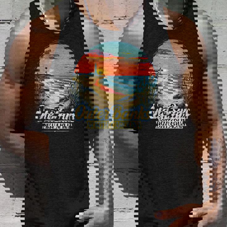 アウターバンクス ノースカロライナ コースタル サンセット ビーチ 灯台 タンクトップ 彼への贈り物