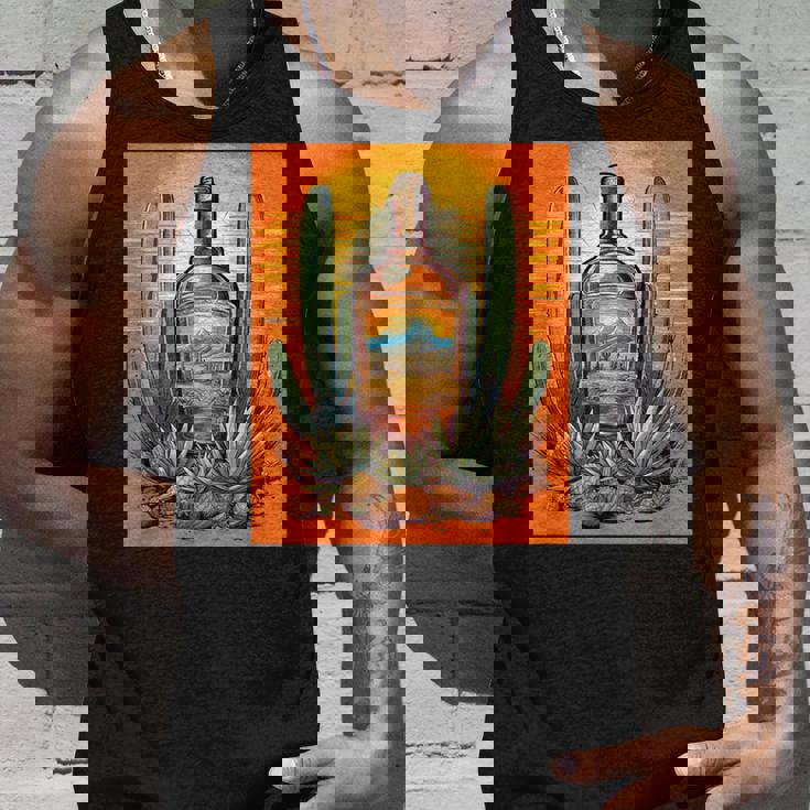 アガベ植物 テキーラボトル メキシカン メズカル アルコール ドリンク タンクトップ 彼への贈り物