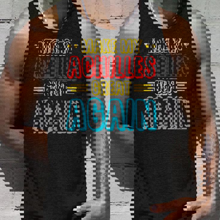 アキレス手術の回復、アキレス膝、回復手術 タンクトップ 彼への贈り物