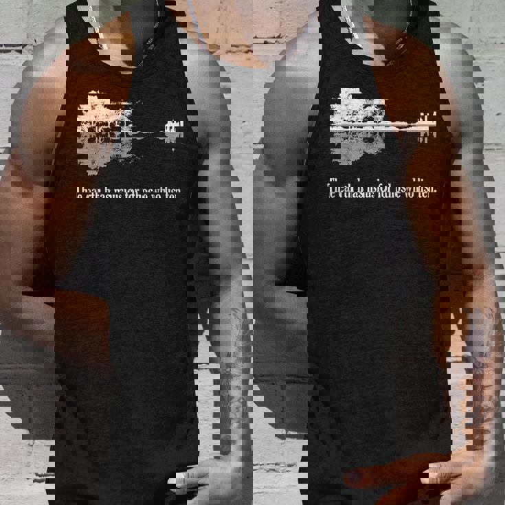 アコースティックギター Earth Has Music For Listen タンクトップ 彼への贈り物