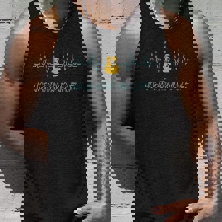 アコースティックギター No Guitar No Life ファニーギタリストミュージシャン タンクトップ 彼への贈り物