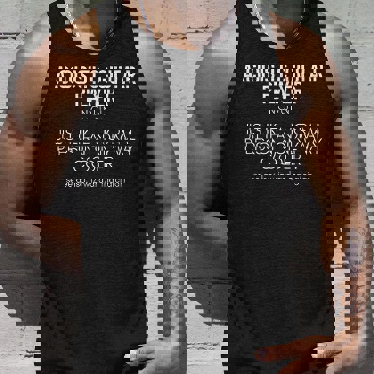 アコースティックギタープレーヤー定義面白いアコースティックギター タンクトップ 彼への贈り物