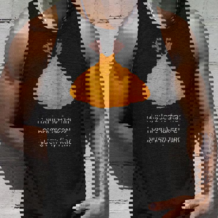 アジフライ好きなら、あなたは私の友達、アジフライ好き共有メッセージ タンクトップ 彼への贈り物