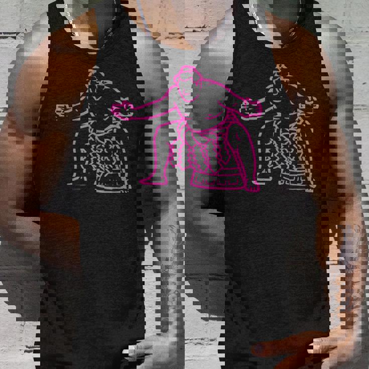 アスレチック相撲インスピレーションシルエット タンクトップ 彼への贈り物