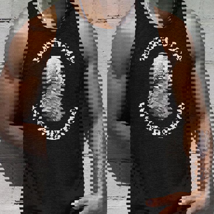 アダム・スミスが見えざる手経済学の教師と話す タンクトップ 彼への贈り物