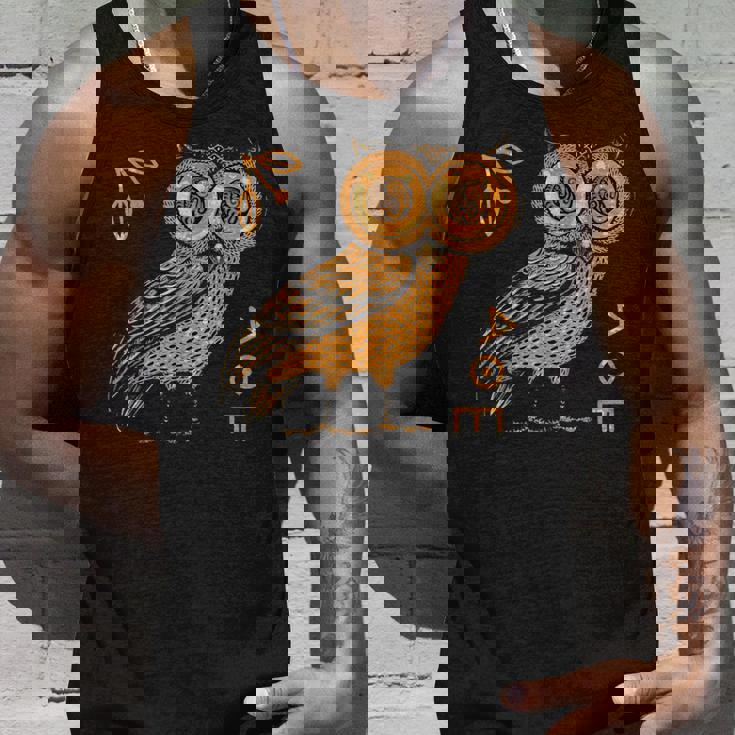 アテナのフクロウ ギリシャ神話 古代ギリシャ タンクトップ 彼への贈り物