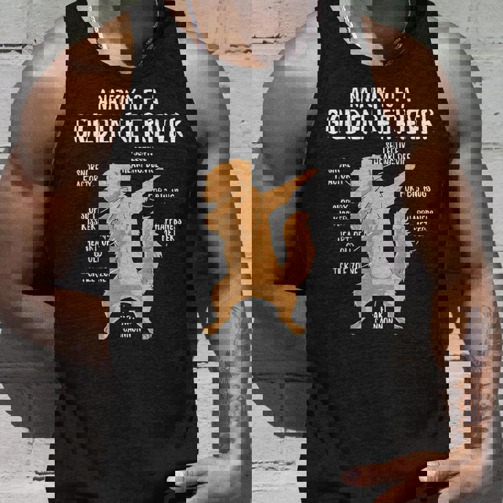 アナトミー・オブ・ア・ゴールデン・レトリバー 犬 オーナー 子犬 面白い キュート タンクトップ 彼への贈り物