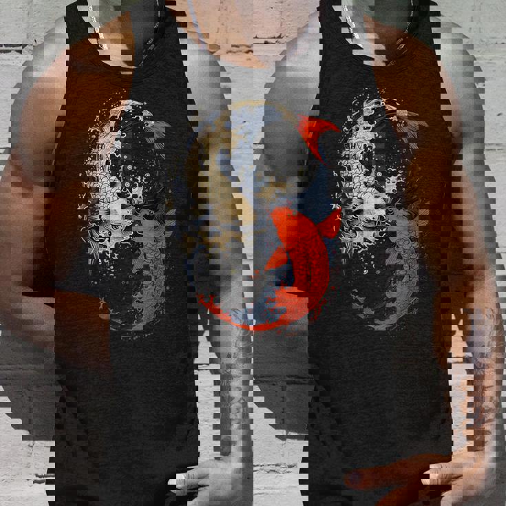 アニメ 日本の鯉 魚 陰陽 アート タンクトップ 彼への贈り物